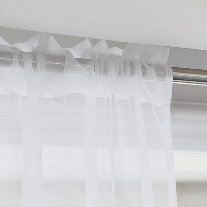 Window White Sheer Curtains