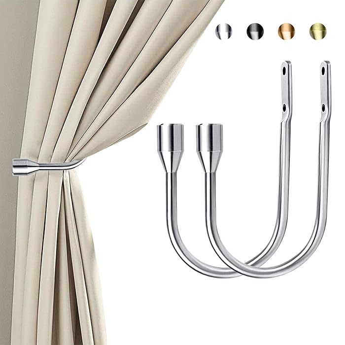 FUNRUI U-Style Curtain Holdbacks