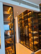 Dress ,shoes luggage, Wall sockets, Bear bur Showcase  Design