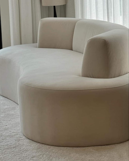 Isla Suede Curve Sofa