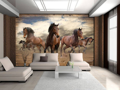 Horses Murals Wall Paper