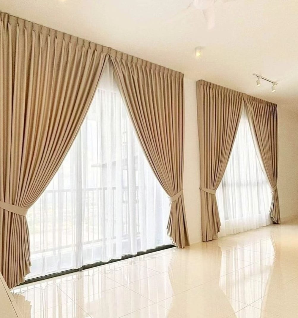 New Style Room Plain Curtains Designs