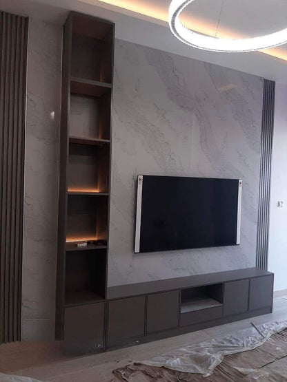 TV Wall Units into Modern Luxury Interior Design