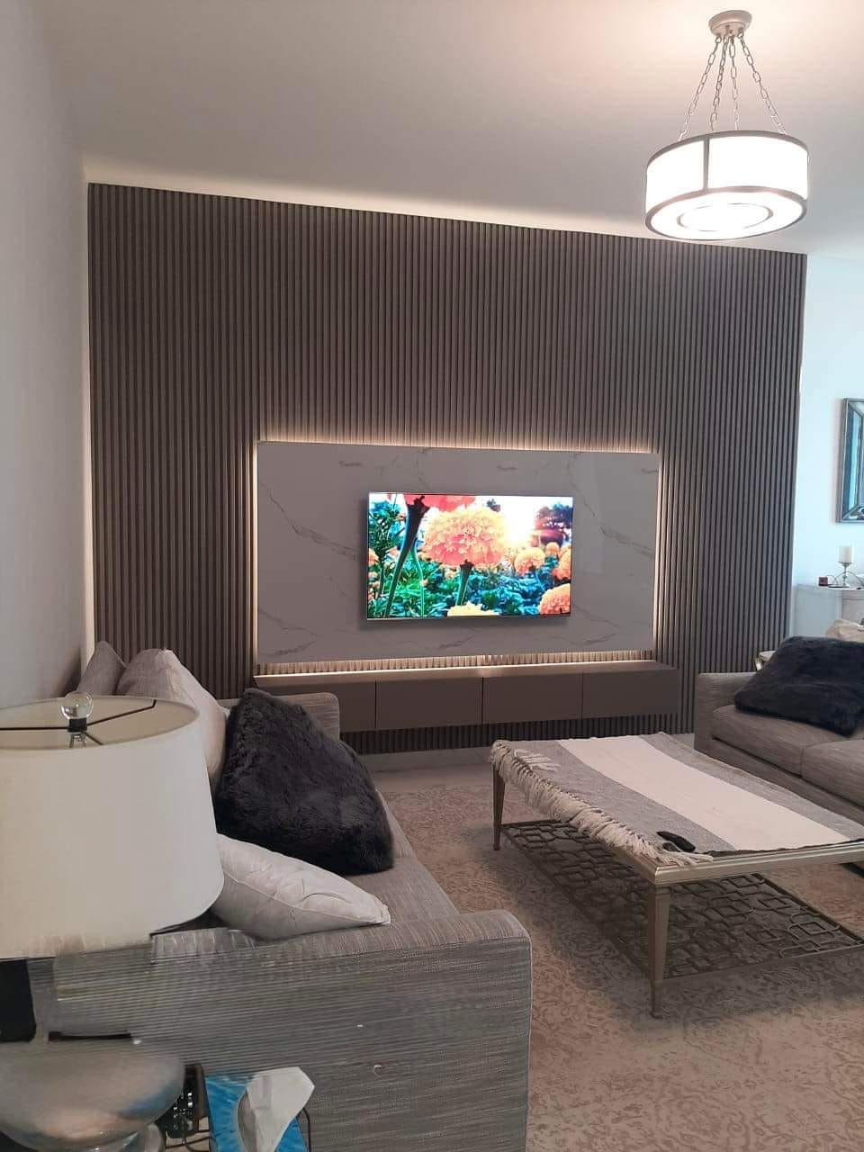 TV Wall Units into Modern Luxury Interior Design